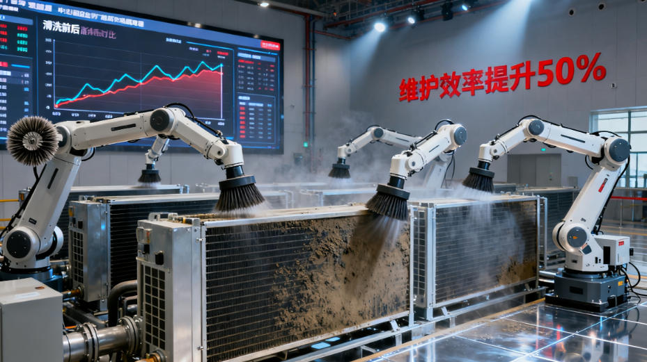 自动化清洗技术普及，大型场馆空调维护效率提升 50%